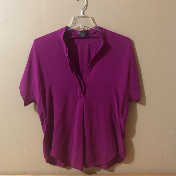 Vince Tops - Vince * Women’s Burgundy V Neck Viscose Top | Sz S
